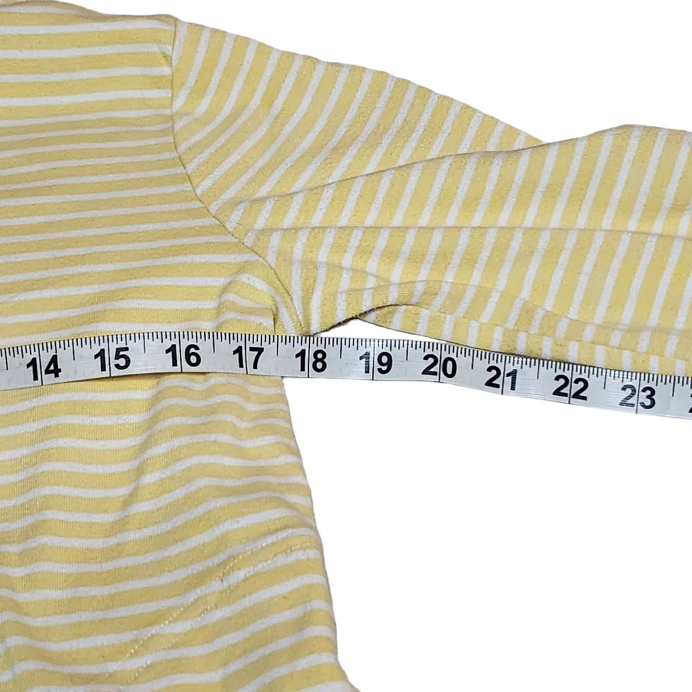 Pendleton Women's Striped Yellow Zip Up Hoodie Jacket Size Small A24
